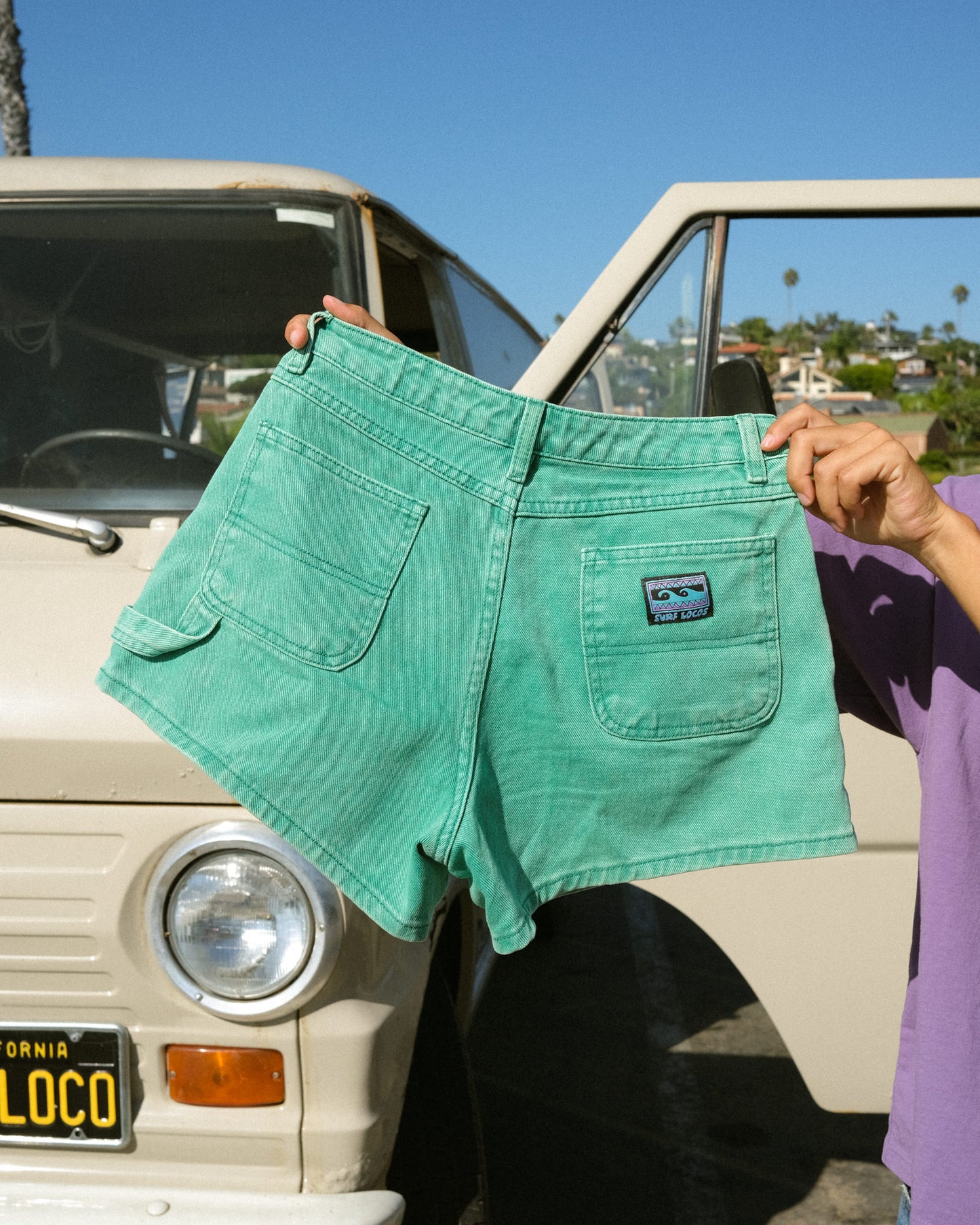 SUNBURNT SHORTS- WASHED TEAL