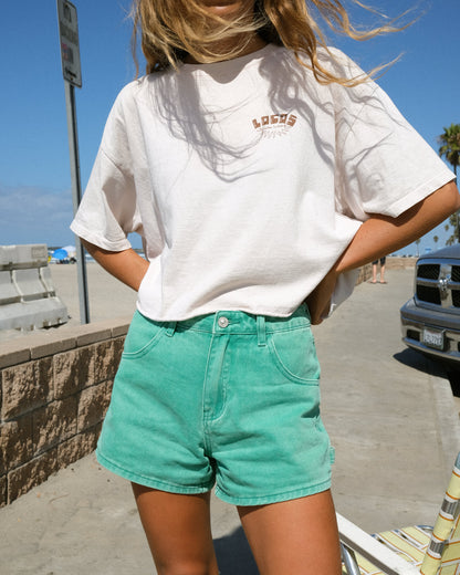 SUNBURNT SHORTS- WASHED TEAL